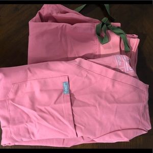 FIGS Livingston Pants Large Pink 1